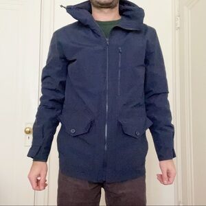 J. Crew Factory Full Zip Hooded Lightweight Jacket Navy Men’s Size Small
